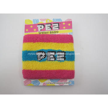 Promotional Embroidered Cotton Wristband at Low Quantity